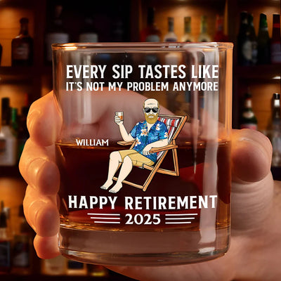 Retirement Whiskey Glass