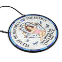 Gift For Yourself, Gift For Women, Yoga, Happy - Evil Eye Be Mindful Of The Energy - Personalized Stained Glass Window Hanging Suncatcher