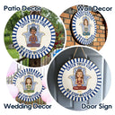 Gift For Yourself, Gift For Women, Yoga, Funny - Evil Eye Check Your Vibe - Personalized Wood Circle Sign