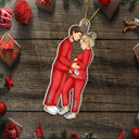 Family, New baby, New Mom, New Dad, Christmas, Happy - Expecting Parents Christmas Pregnancy - Personalized Custom Shaped Acrylic Ornament