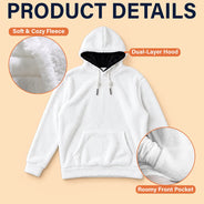 Playful,Christmas,Gift For Kids,Icon - Custom Name Dumpling Pattern Dripping Ice Cream Squishy Hunting Gift For Kids - Personalized Fleece Hoodie