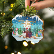Noël entre sœurs : il n'y a pas de plus beau cadeau que les sœurs ! Décoration en bois personnalisée