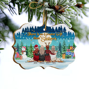 Noël entre sœurs : il n'y a pas de plus beau cadeau que les sœurs ! Décoration en bois personnalisée
