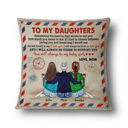 Mom To My Daughter - Gift For Daughter - Personalized Custom Pillow