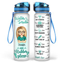 Water Scrubs And Rubber Gloves - Gift For Nurses - Personalized Custom Water Tracker Bottle