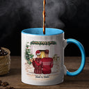 Christmas Family Couple First Christmas Together - Personalized Custom Accent Mug