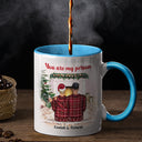 Christmas Couple I Want To Annoy For The Rest - Personalized Custom Accent Mug