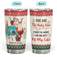 Couple de Noël toujours à vos côtés - Gobelet personnalisé