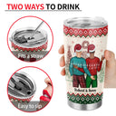 Christmas Couple Always Be By Your Side - Personalized Custom Tumbler