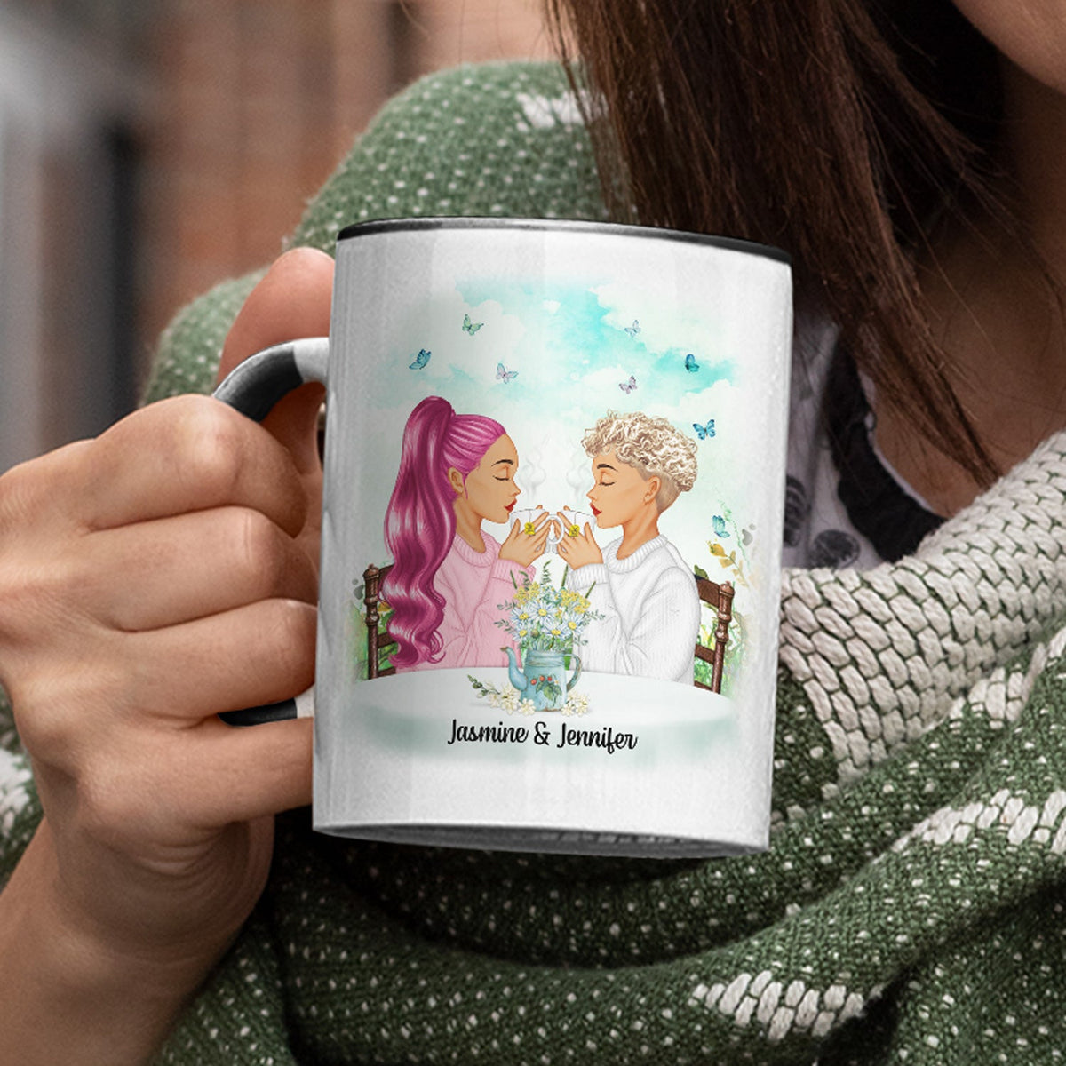 Tasse personnalisée « Soyez toujours mon meilleur ami »