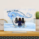 Mother & Daughter A Bond Can't Be Broken - Gift For Mother - Personalized Custom Horizontal Rectangle Acrylic Plaque