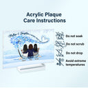 Mother & Daughter A Bond Can't Be Broken - Gift For Mother - Personalized Custom Horizontal Rectangle Acrylic Plaque