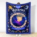 Zodiac Characteristics - Gift For Yourself - Personalized Fleece Blanket