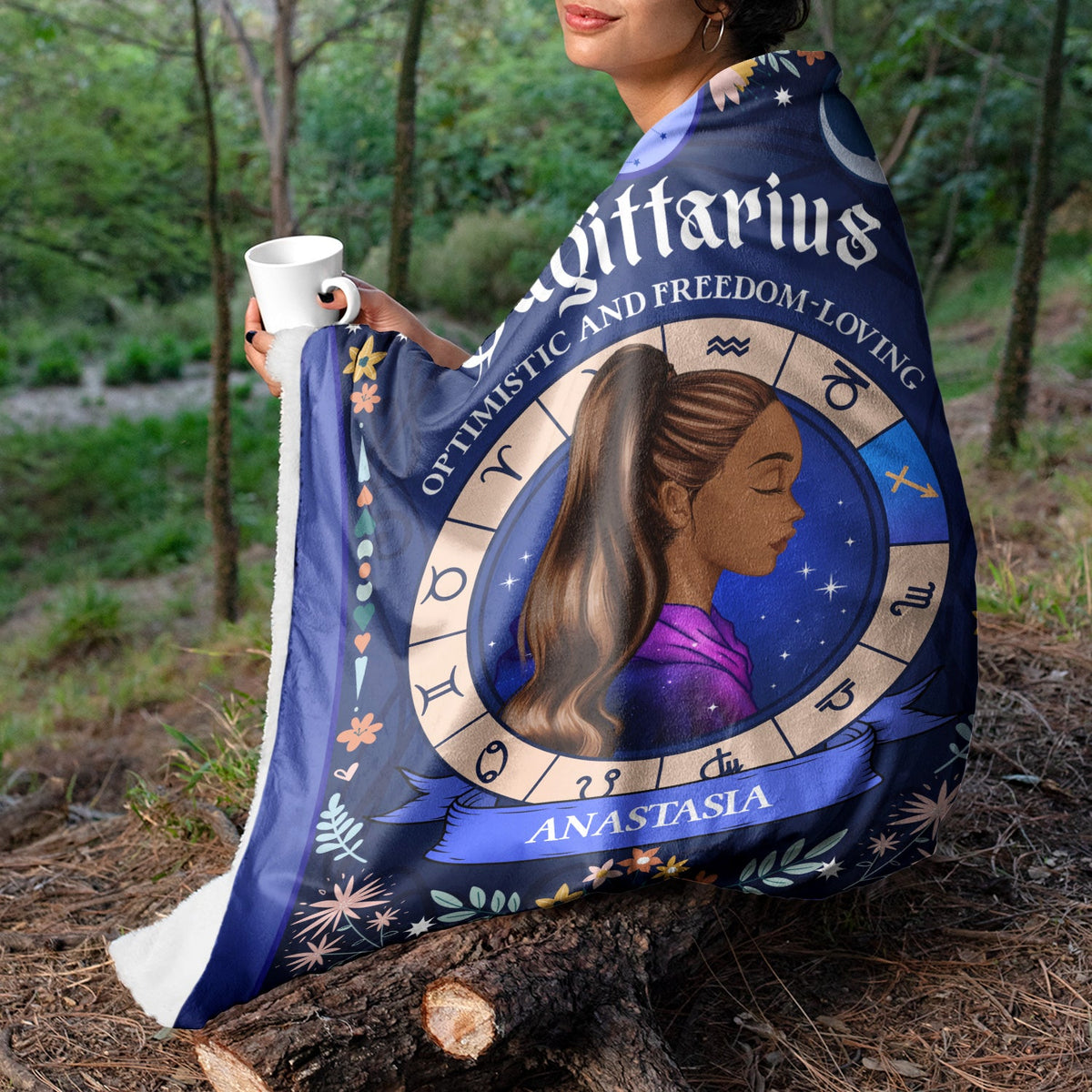 Zodiac Characteristics - Gift For Yourself - Personalized Fleece Blanket