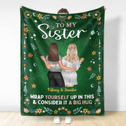 Couverture polaire personnalisée - Cadeau pour ma meilleure amie - Enveloppez-vous