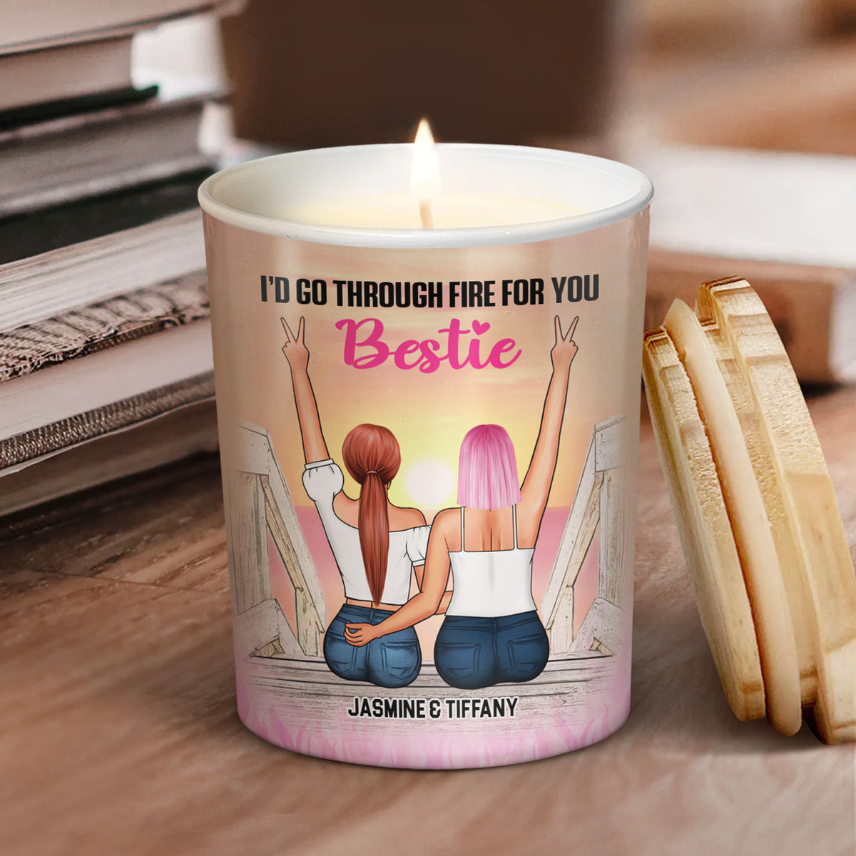 I'd Walk Through Fire For You Mom Scented Soy Candle