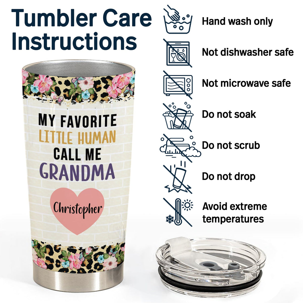 My Favorite People Call Me - Gift For Grandma - Personalized Tumbler