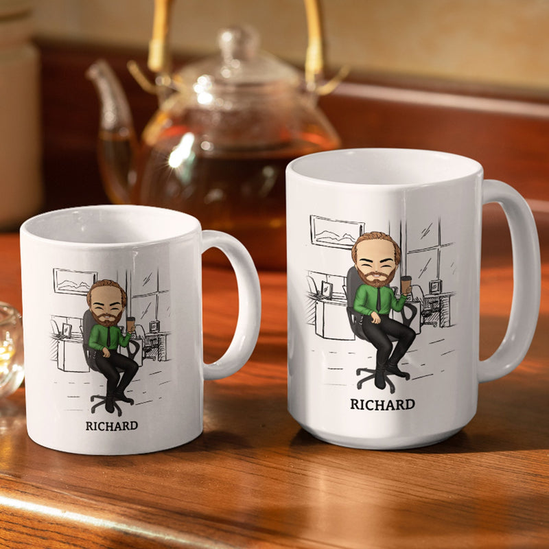 Colleagues Show Supervisor - Funny Gift For Colleagues, Gift For Yourself - Personalized White Edge-to-Edge Mug