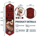 Custom Photo Dog Portrait - Gift For Pet Owners, Pet Lovers - Personalized Leather Photo Keychain