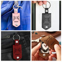 Custom Photo Dog Portrait - Gift For Pet Owners, Pet Lovers - Personalized Leather Photo Keychain
