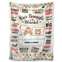 Mother Hug Blanket - Gift For Mother - Personalized Fleece Blanket, Sherpa Blanket