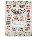 Mother Hug Blanket - Gift For Mother - Personalized Fleece Blanket, Sherpa Blanket