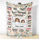 Mother Hug Blanket - Gift For Mother - Personalized Fleece Blanket, Sherpa Blanket