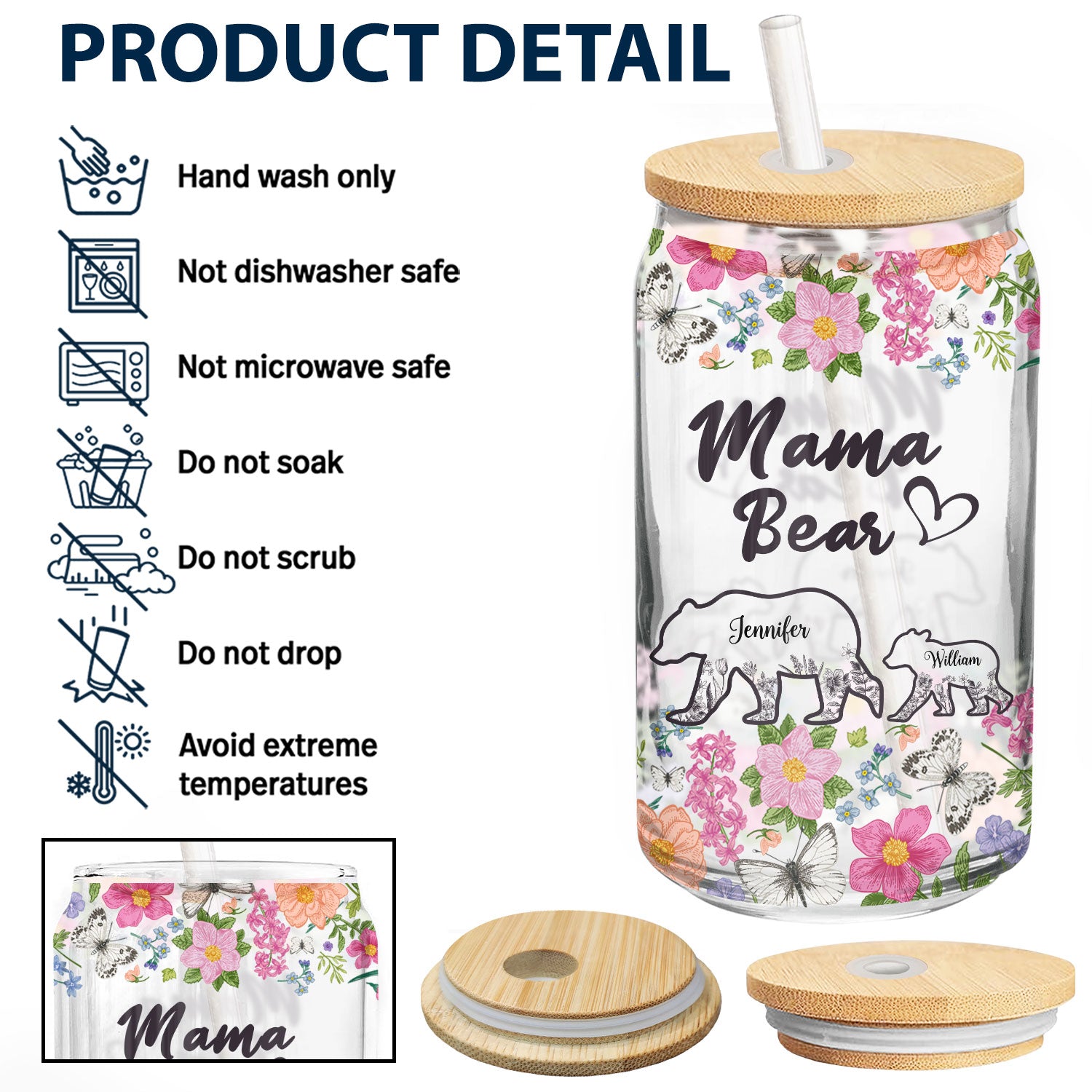 Mama Bear Bright Floral