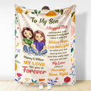 To My Daughter - Gift For Daughter - Personalized Fleece Blanket, Sherpa Blanket