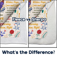 To My Daughter - Gift For Daughter - Personalized Fleece Blanket, Sherpa Blanket