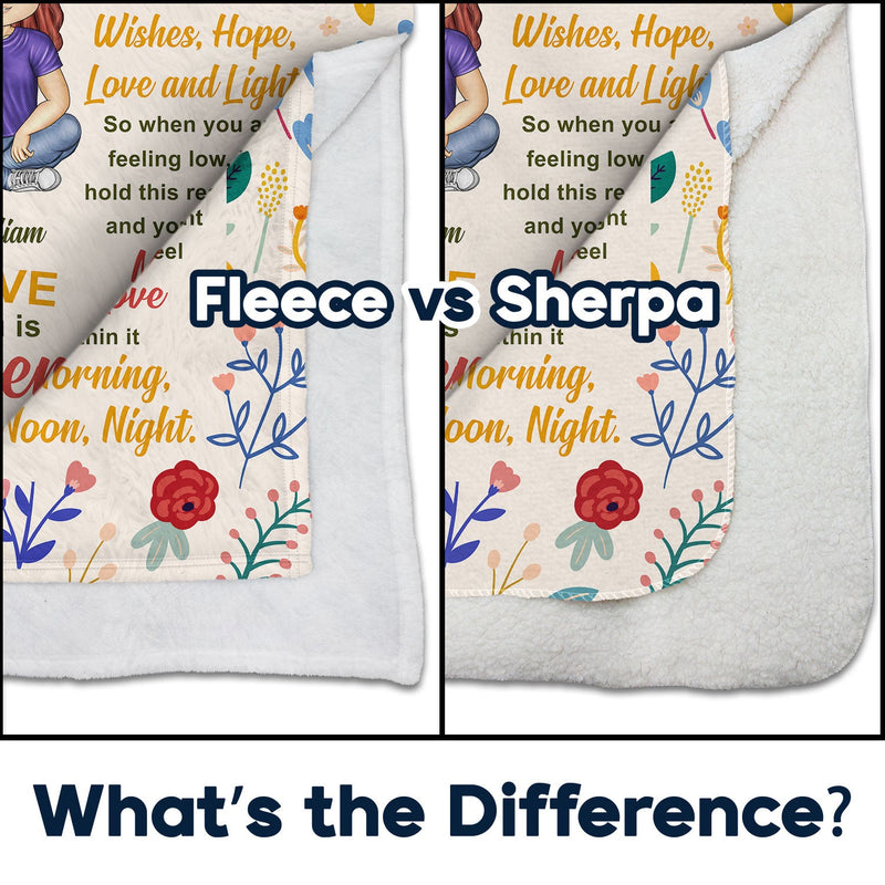 To My Daughter - Gift For Daughter - Personalized Fleece Blanket, Sherpa Blanket