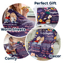 To My Daughter - Gift For Daughter - Personalized Fleece Blanket, Sherpa Blanket