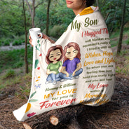 To My Daughter - Gift For Daughter - Personalized Fleece Blanket, Sherpa Blanket