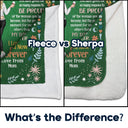 Ma fille m'a fermé les yeux un instant - Cadeau pour fille - Couverture polaire personnalisée, couverture sherpa