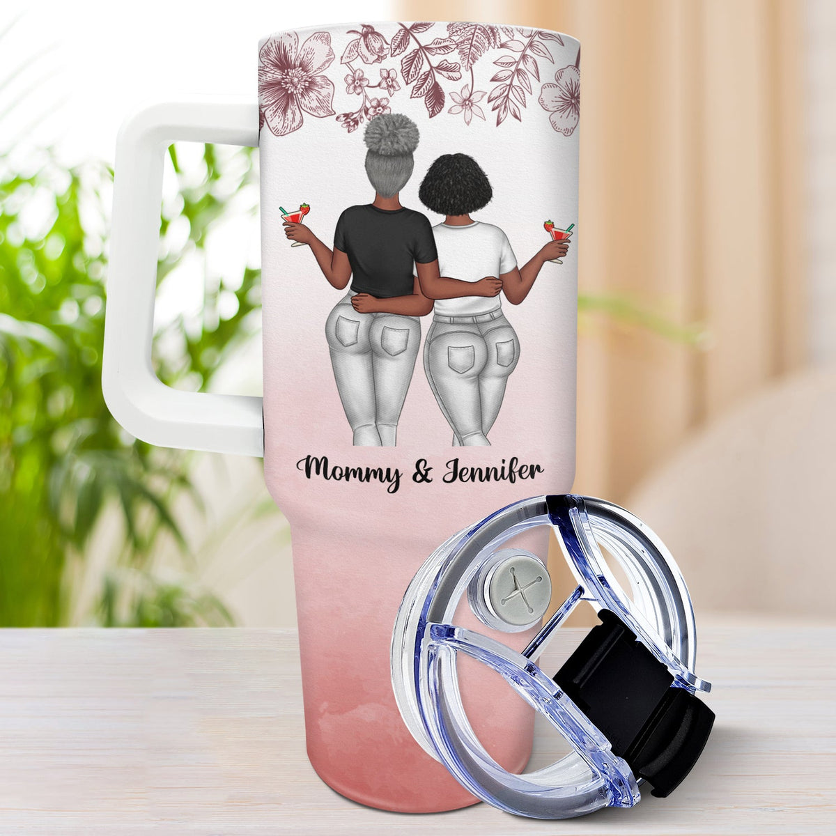 Perfect Mother Daughter Relationship - Gift For Mother - Personalized 40oz Tumbler With Straw