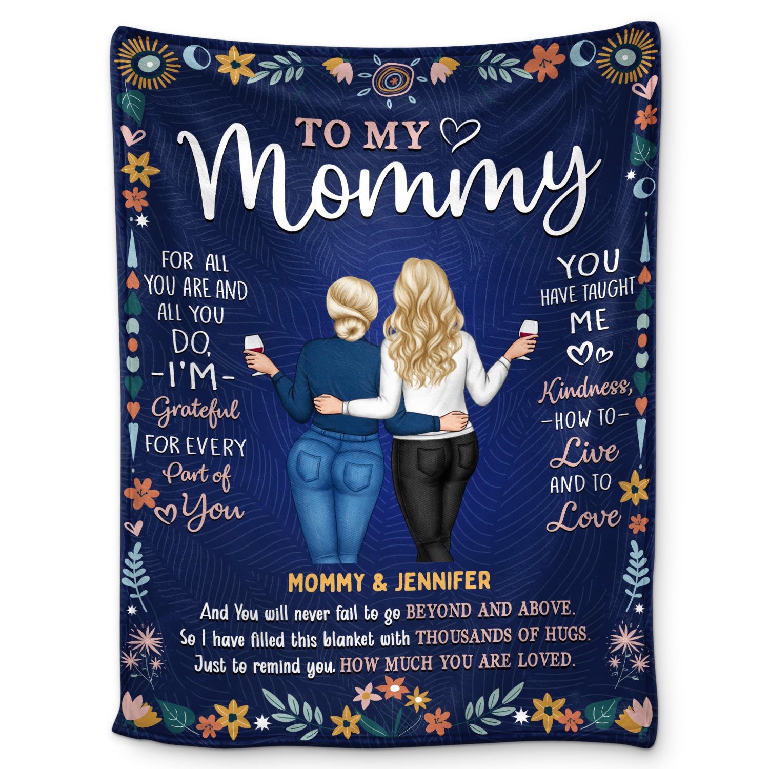 To My Mom - Gift For Mother - Personalized Fleece Blanket, Sherpa Blanket