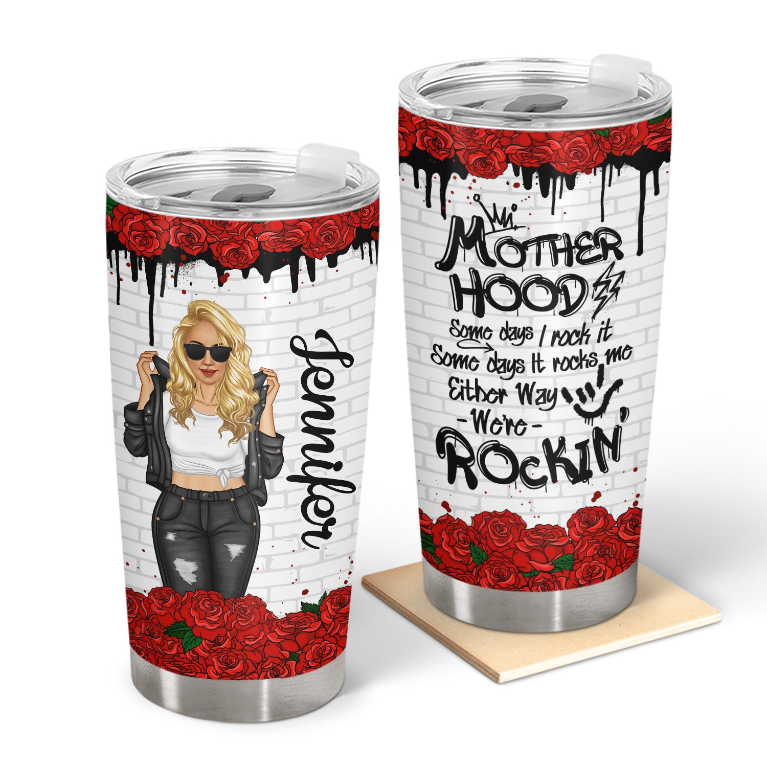 Some Days I Rock It - Gift For Mother - Personalized Tumbler