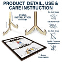 First Brother Now Uncle - Gift For Uncle - Personalized 2-Layered Wooden Plaque With Stand