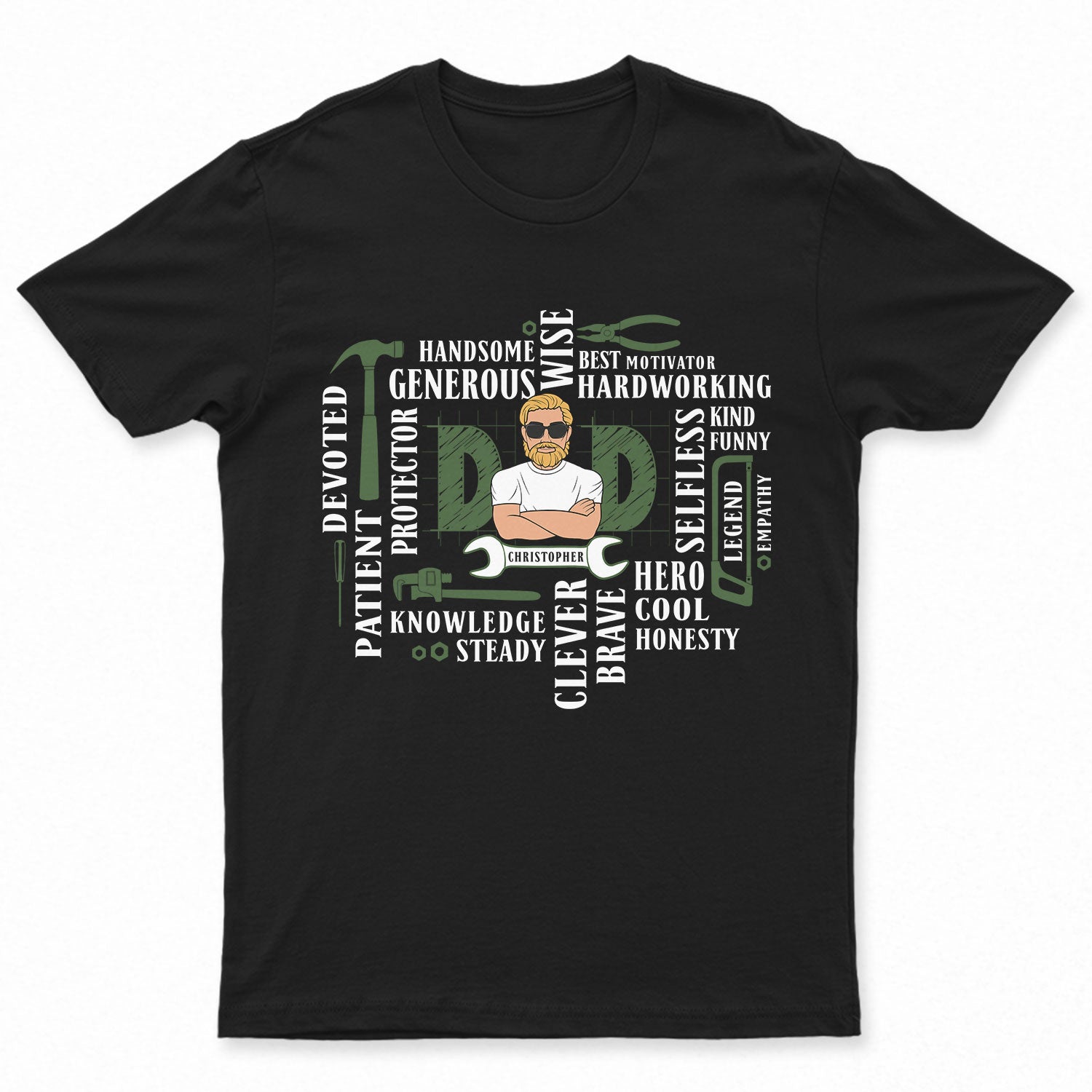 Dad Legend Hero Cool - Personalized T Shirt