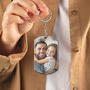 Custom Photo Thank You For Teaching Me How To Be Strong - Personalized Aluminum Keychain