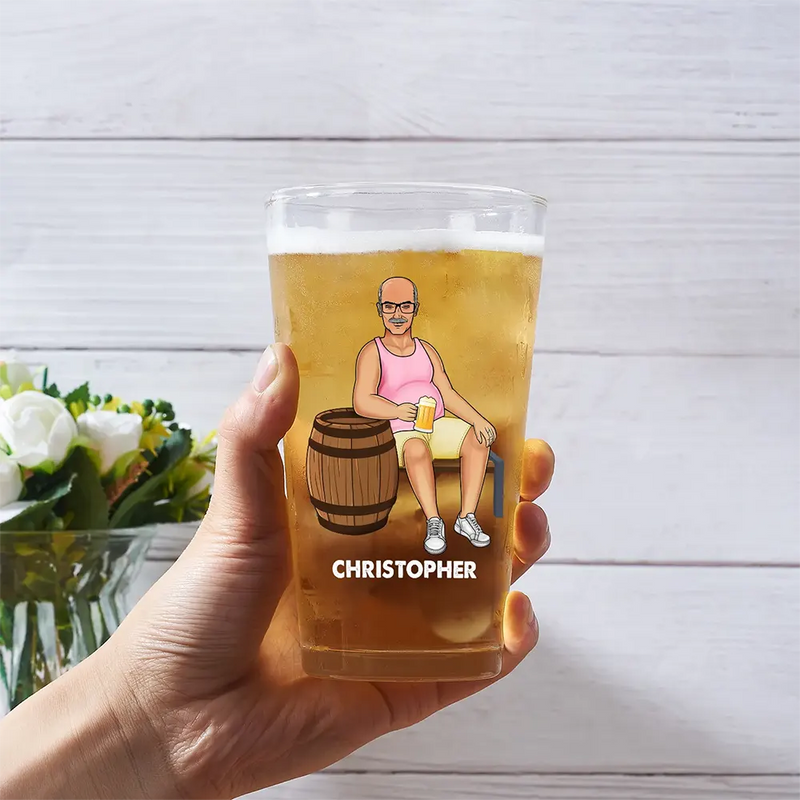 I Need Beer - Personalized Beer Glass