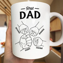 First Dad Now Grandpa - Personalized Mug
