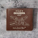 Best Dad Grandpa Ever - Personalized Leather Wallet