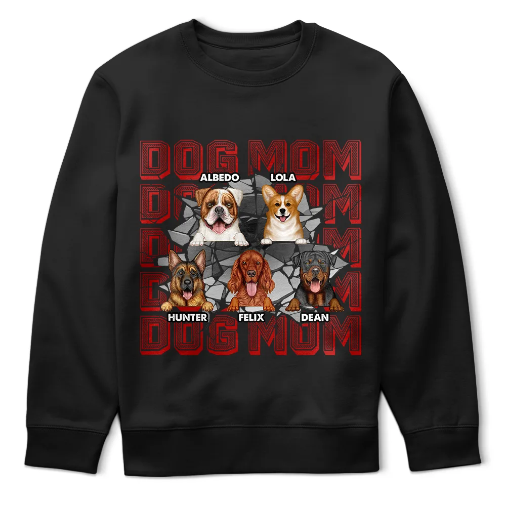 Dog Dad Dog Mom 3D Cracked - Personalized T Shirt