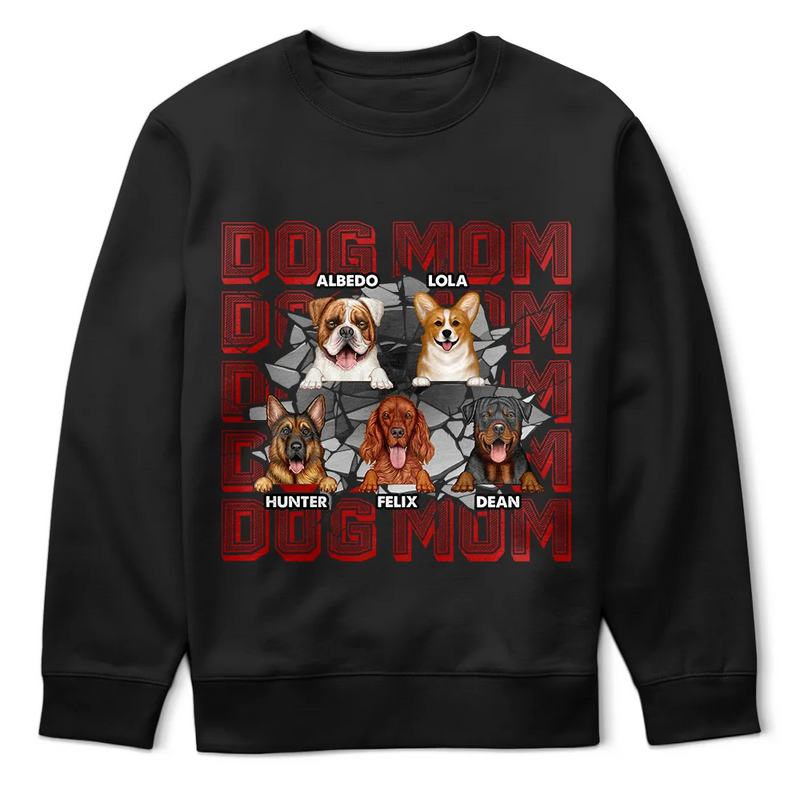 Dog Dad Dog Mom 3D Cracked - Personalized T Shirt