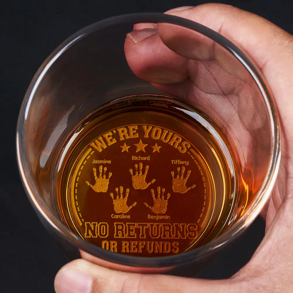 Aucun retour ni remboursement - Verre à whisky gravé personnalisé