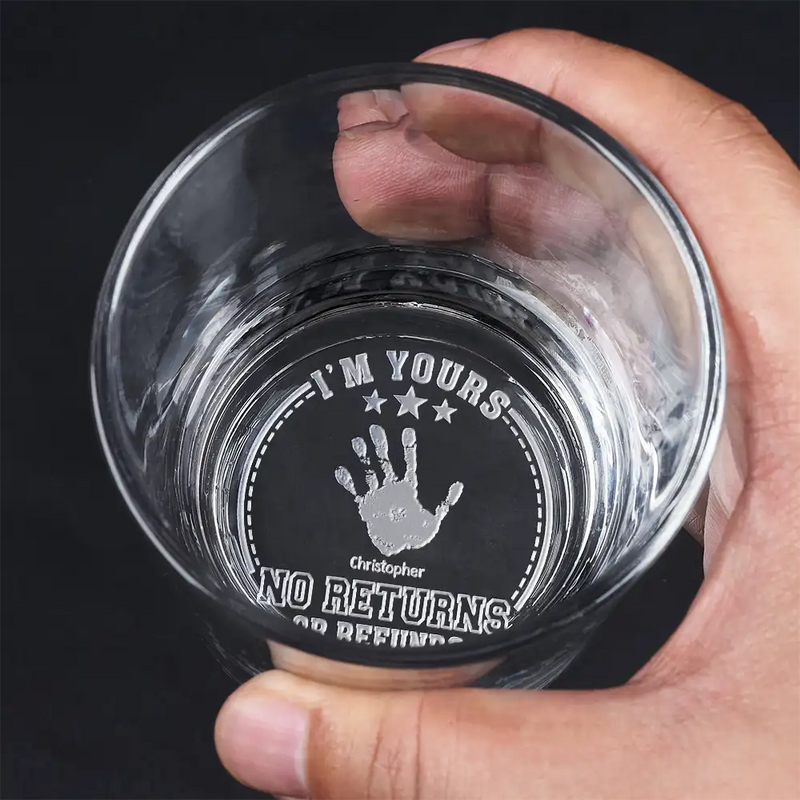 Aucun retour ni remboursement - Verre à whisky gravé personnalisé