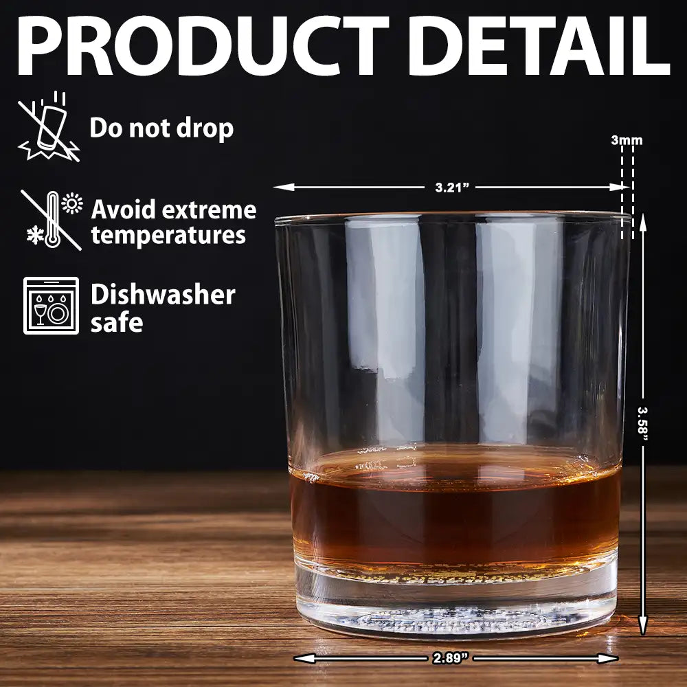 No Returns Or Refunds - Personalized Engraved Whiskey Glass