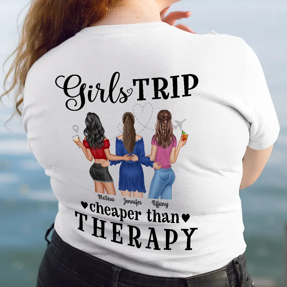 Summer Girls Trip Cheaper Than Therapy - Personalized T Shirt