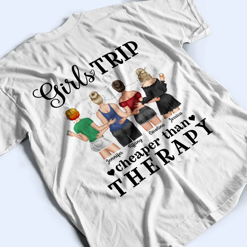 Summer Girls Trip Cheaper Than Therapy - Personalized T Shirt